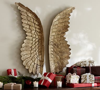 Carved Angel Wings 