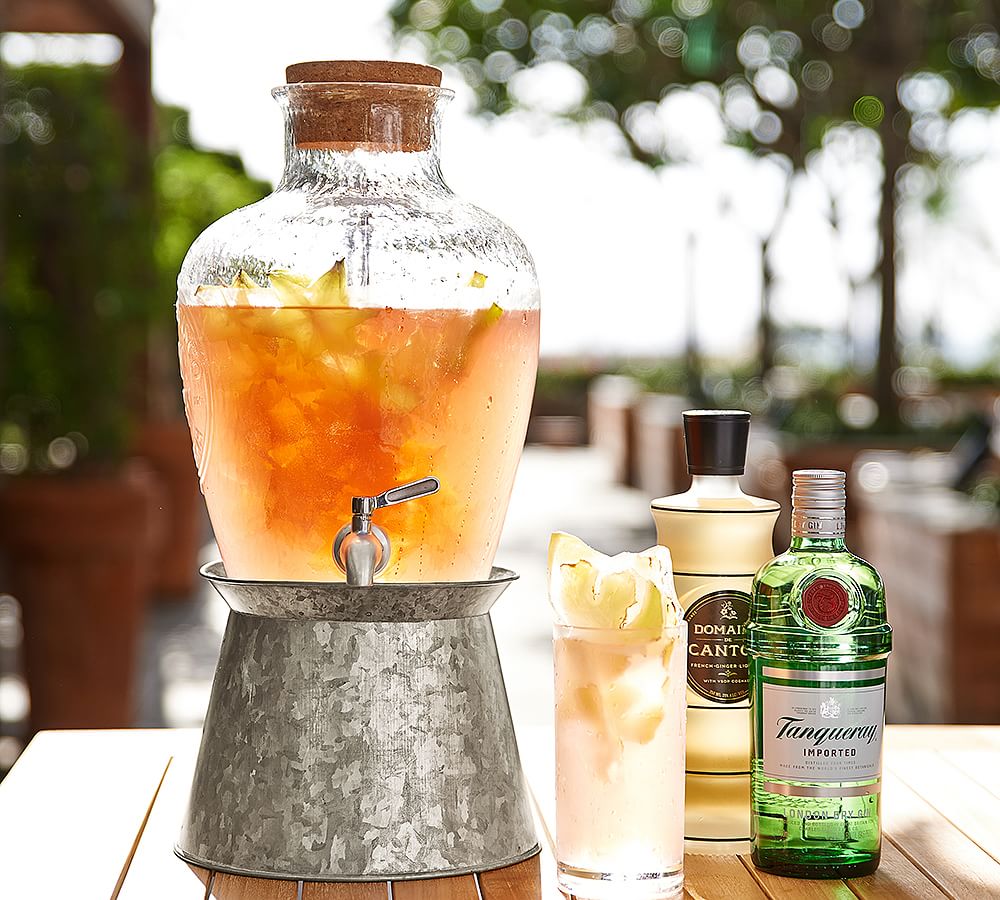 Glass Double Drink Dispenser - Pottery Barn