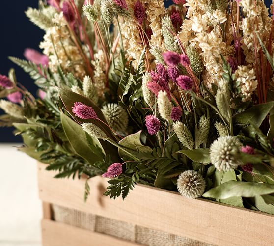 Dried Lavender Centerpiece Artificial Flowers Pottery Barn