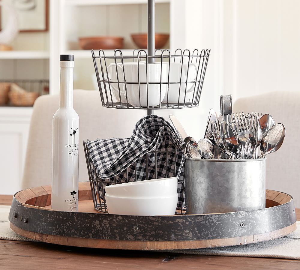 Barrel Top Lazy Susan Pottery Barn