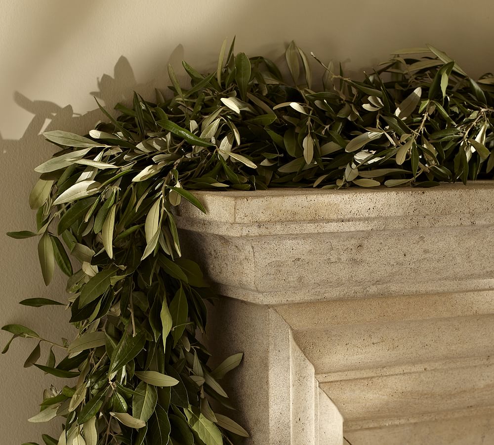 Fun with olive branch garland! 
