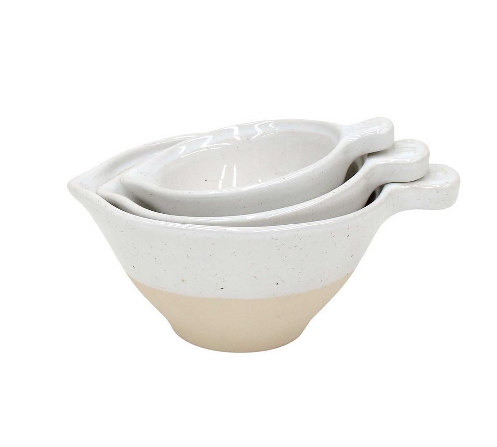 Natural Life Ceramic Nesting Measuring Cups - Multi Floral