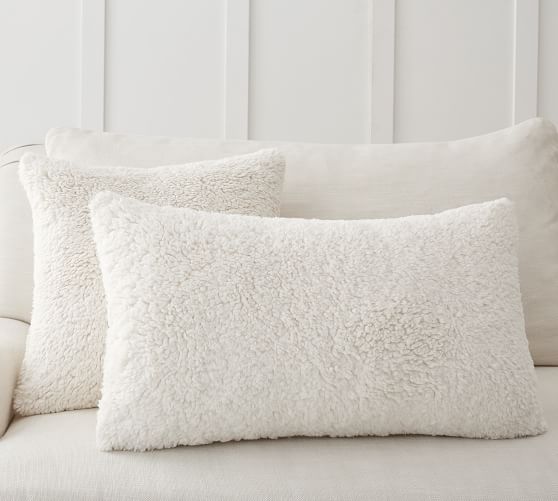 Faux Sheepskin Pillow Cover Pottery Barn