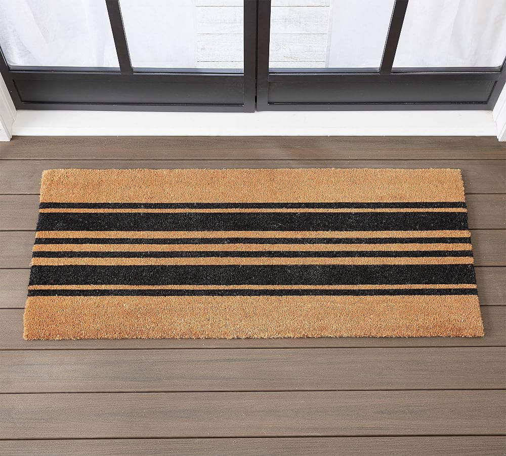 Horizontal Stripe Coir Doormat - 22 x 36