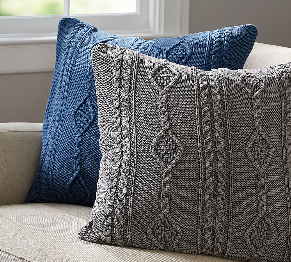 Diamond cool outlet knit pillow