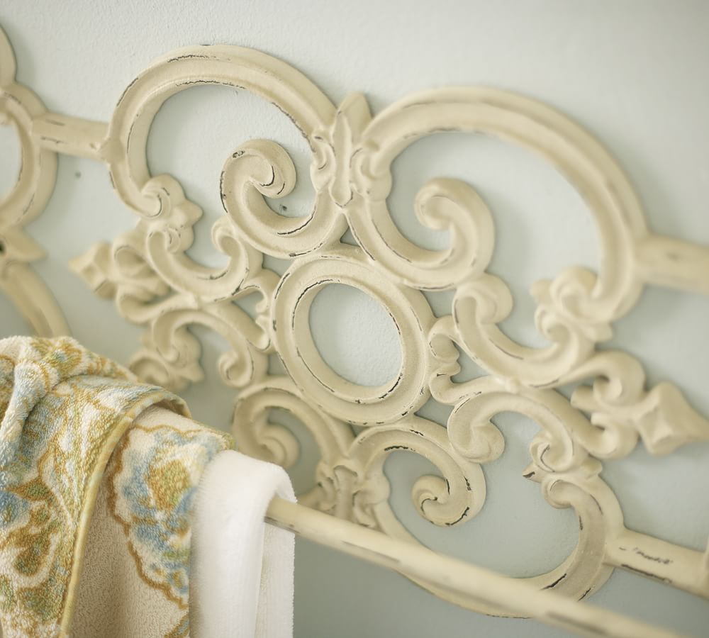 Antique Scroll Towel Bar Pottery Barn