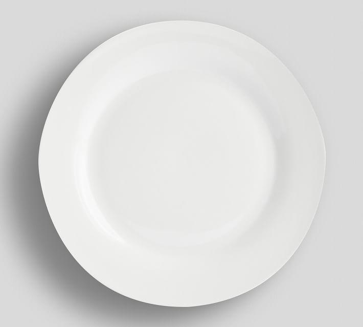 Caterer's Box Rim Porcelain Appetizer Plates - Set of 12