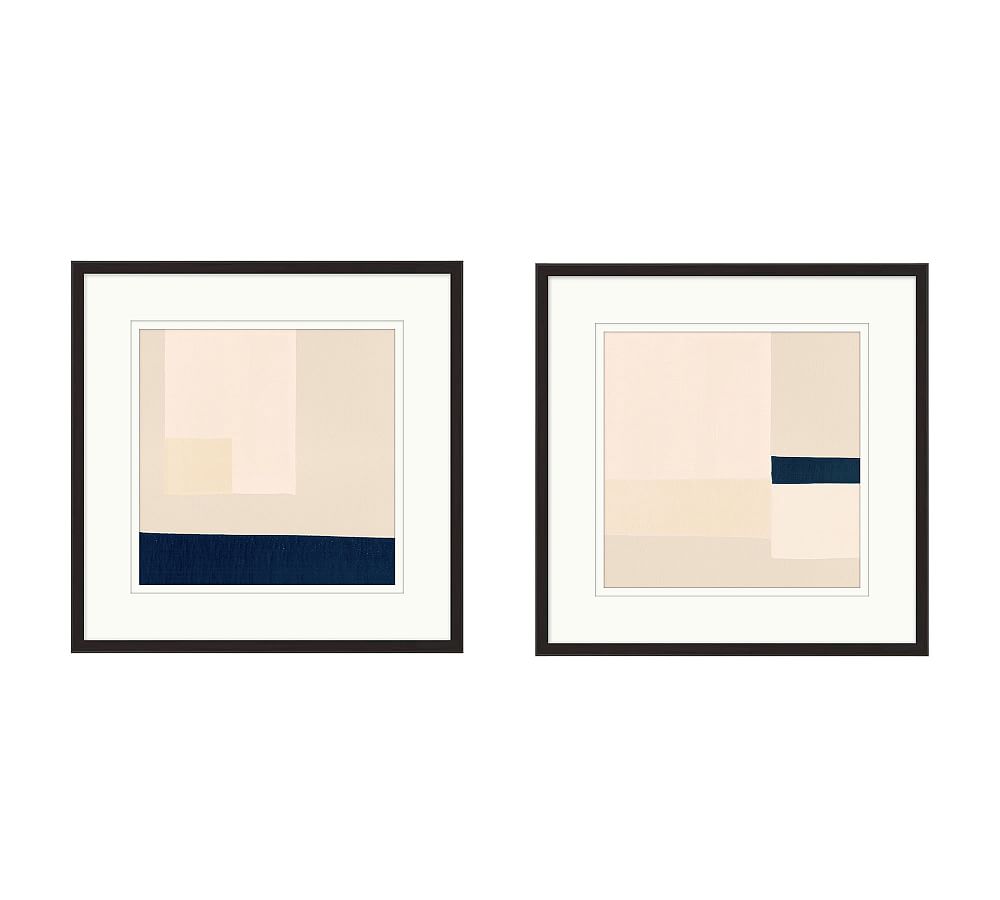 Minimal Color Block Framed Prints Pottery Barn