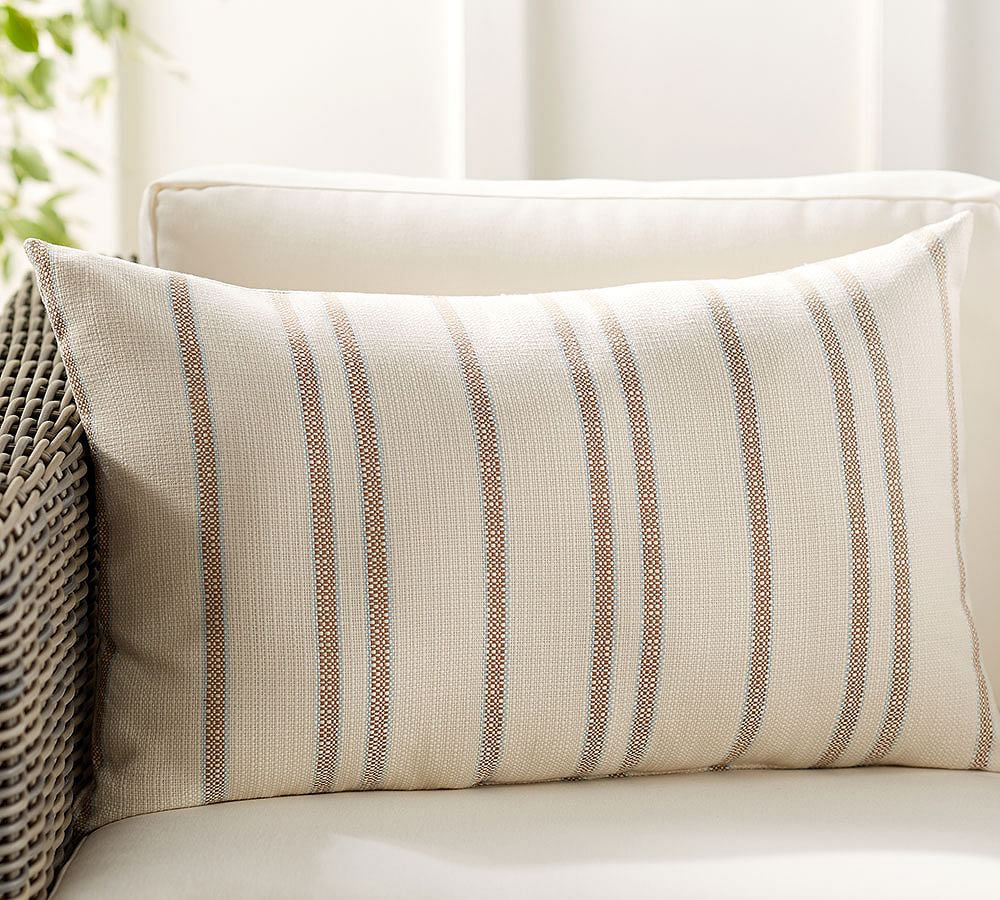 Wyatt Outdoor Lumbar Throw Pillow Pottery Barn