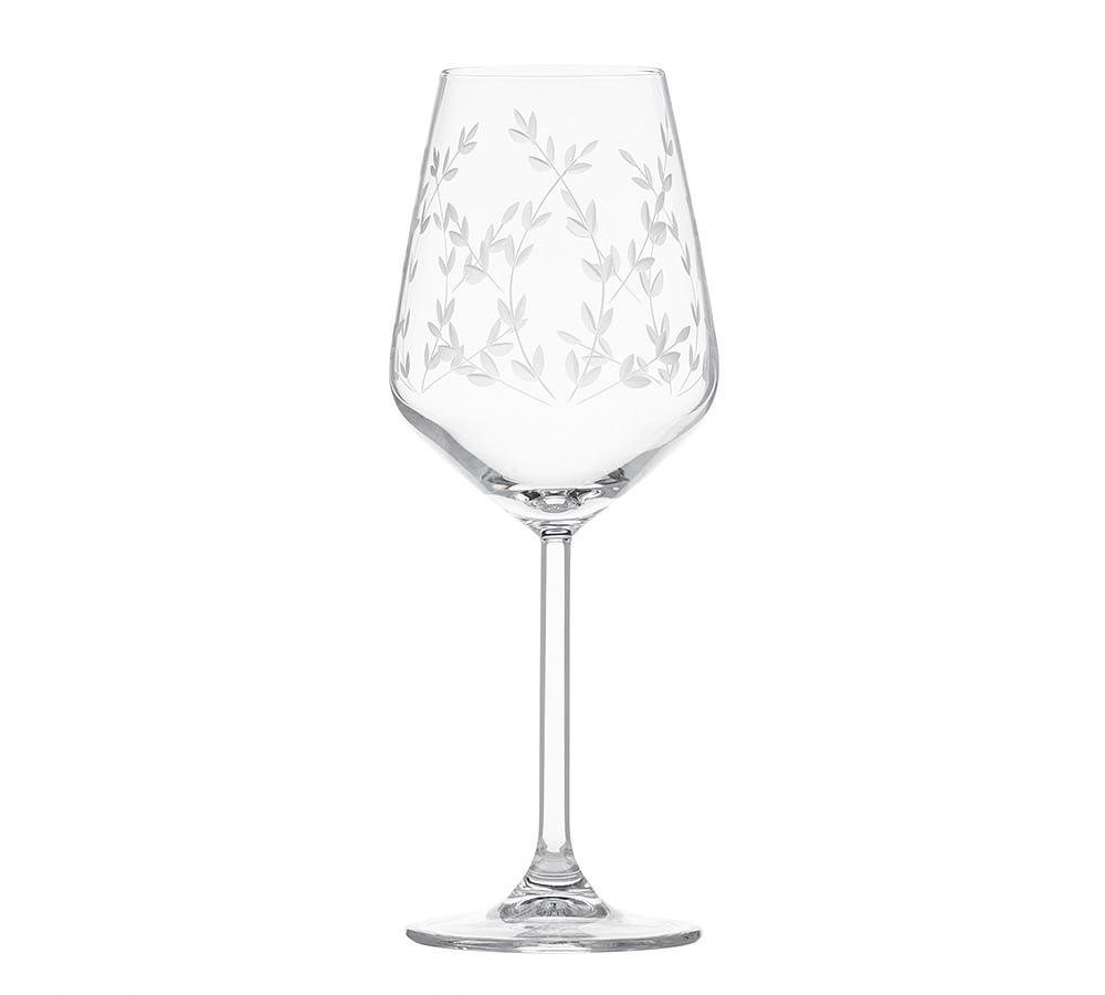 2 White Wine Glass Set - Design: HH5 - Everything Etched