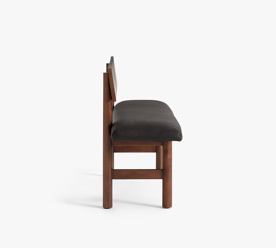 Wood & Leather Bench | Pottery Barn
