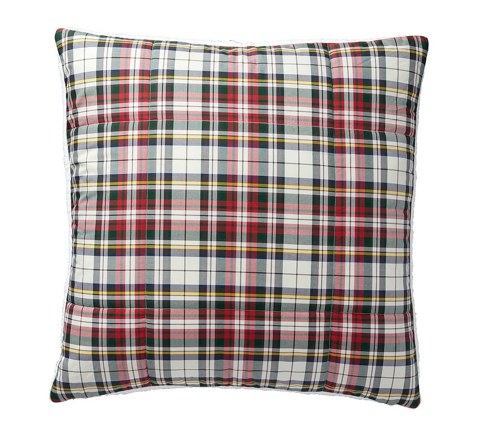 Denver Plaid Sherpa Sham Pottery Barn
