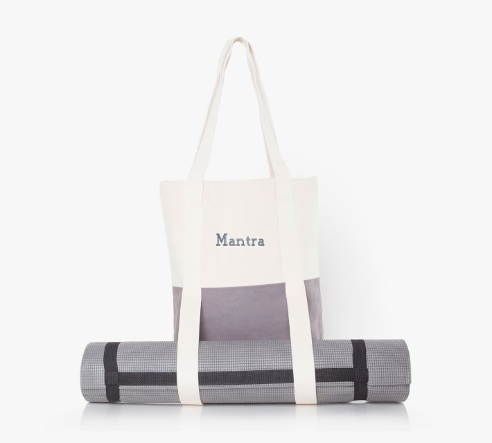  Canvas Tote Bag with Yoga Mat Carrier Sleeve in
