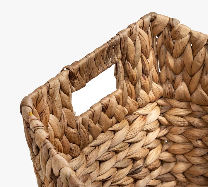 Farmlyn Creek 3 Section Wicker Baskets for Shelves, Hyacinth