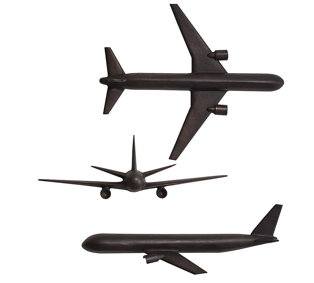 Airplane Model Iron Statue Retro Metal Plane Model Vintage Aircraft for  Kids Gifts Home Decoration Accessories 