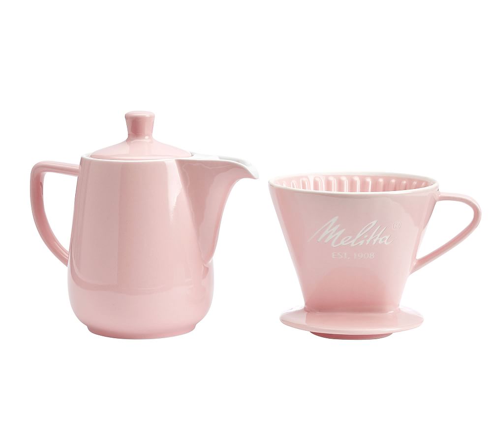 Vintage Pink Melitta Coffee Pot and Filter Set 100 Small 