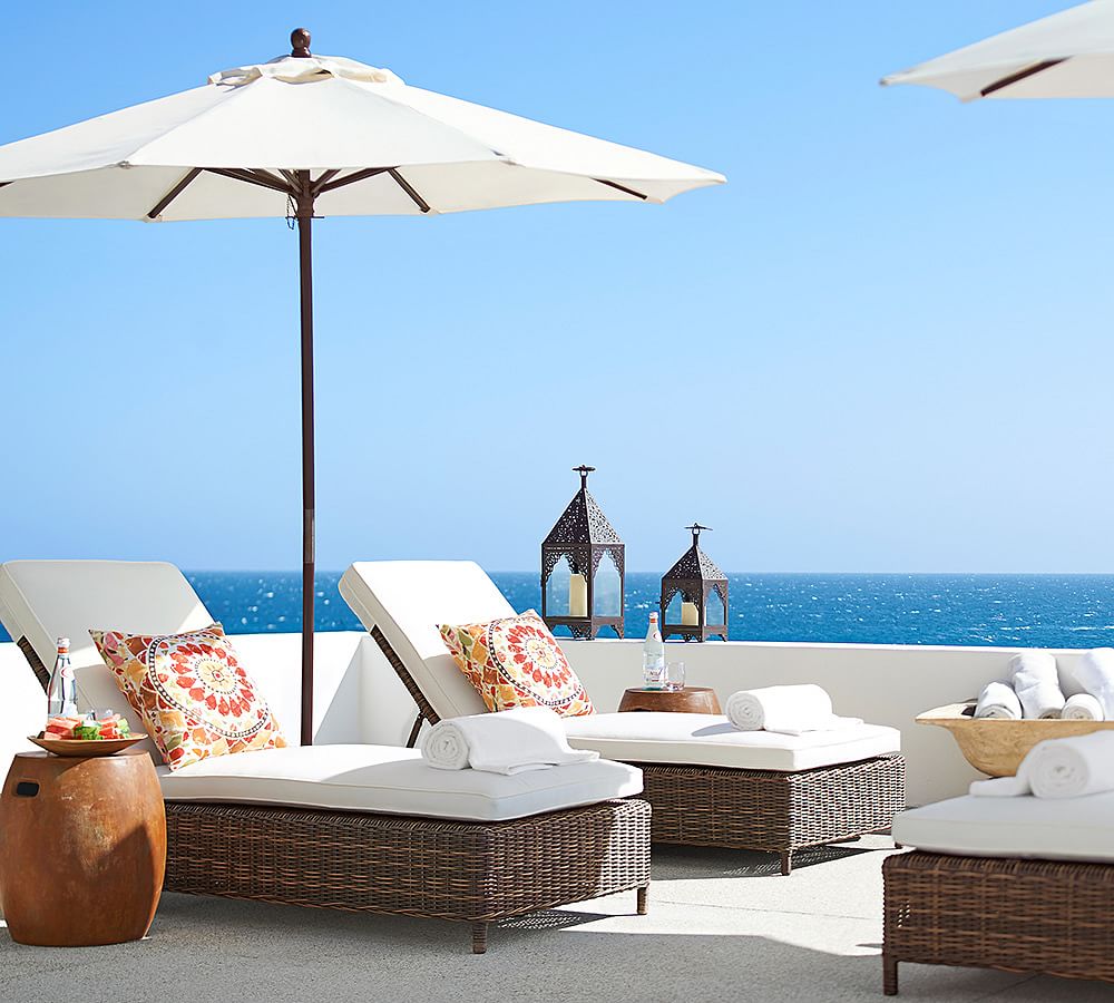 Bronze Concrete Outdoor Side Table Pottery Barn