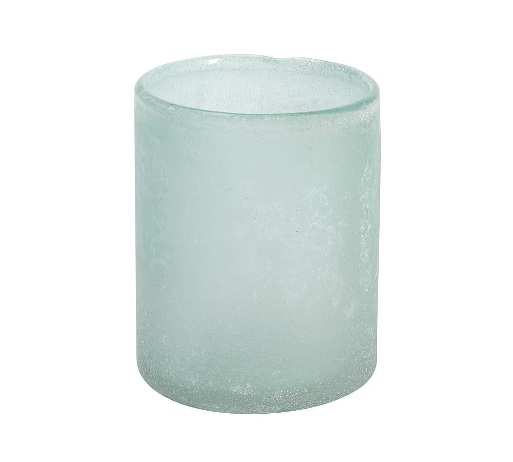 Frosted Glass Votive Holder Sea Glass Pottery Barn