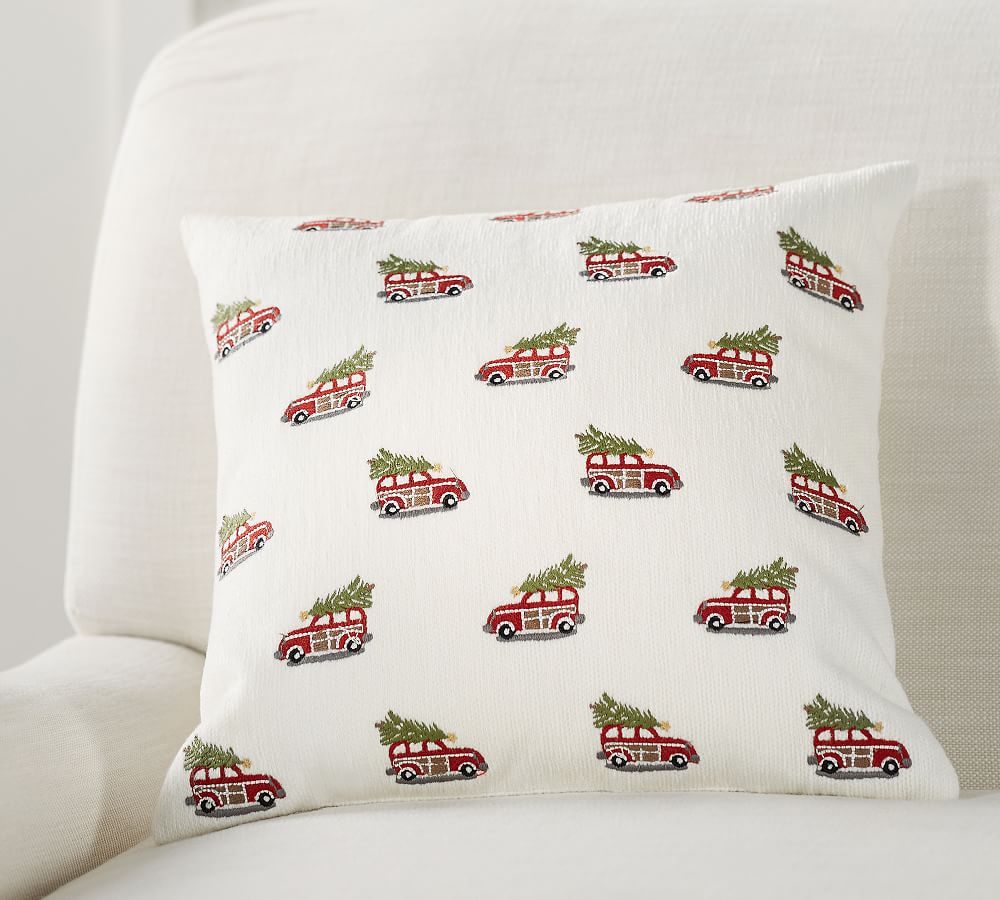 Pottery Barn New York City Pillow Crewel Embroidered 12 Big Apple  Discontinued