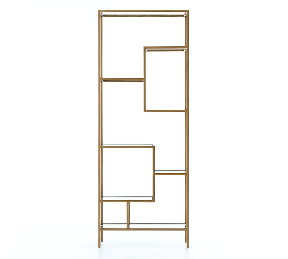 Monsarrat Glass Etagere Bookcase | Pottery Barn