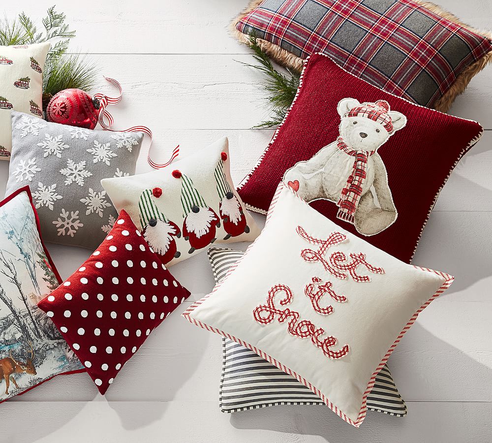 Pottery barn shop christmas pillow covers