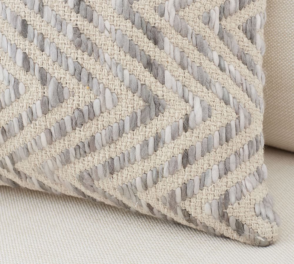 Galilea chevron throw outlet pillow