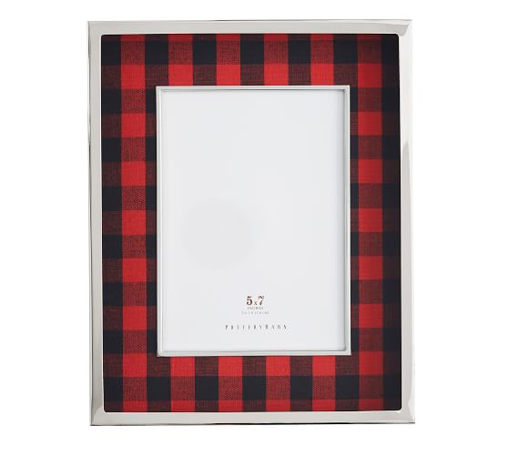 Plaid Picture Frames Pottery Barn