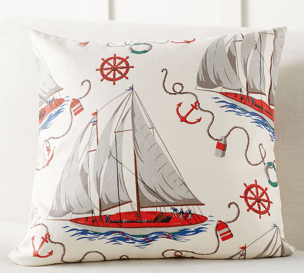 Pottery barn nautical store pillows