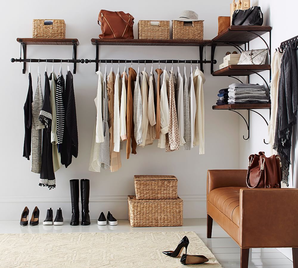 Pottery Barn Walk-In Closet: How To  Home, Bedroom design, Clothing rack