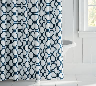 Nova Cotton Shower Curtain | Pottery Barn