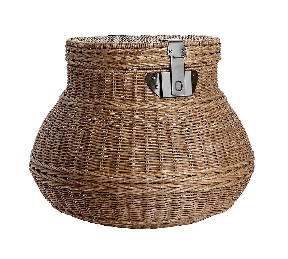 Lidded Yarn Basket w/dividers – Foxcreek Baskets