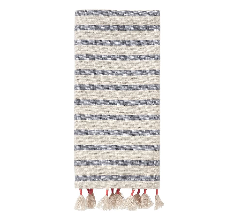 Blake Wrapped Tassel Stripe Cloth Napkins Pottery Barn