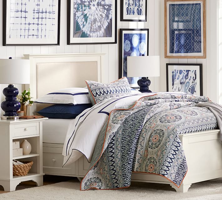 pottery barn blue art