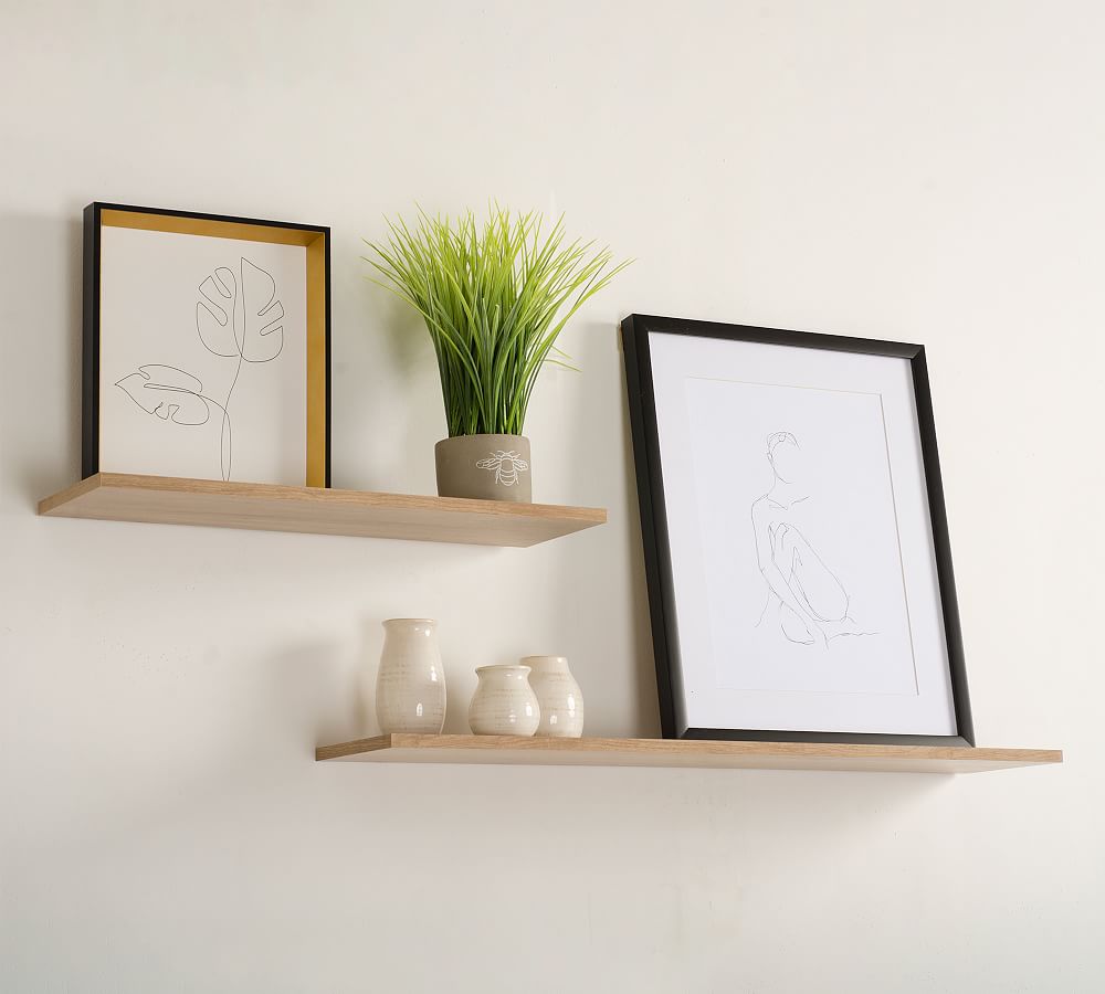 Floating Shelves, Antique Wall Shelves Set Of 2, Length 42cm