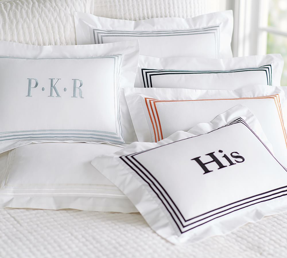 Pottery barn shop monogram pillow