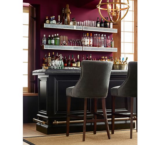 Rustic Wood Mirror Shelf | Pottery Barn