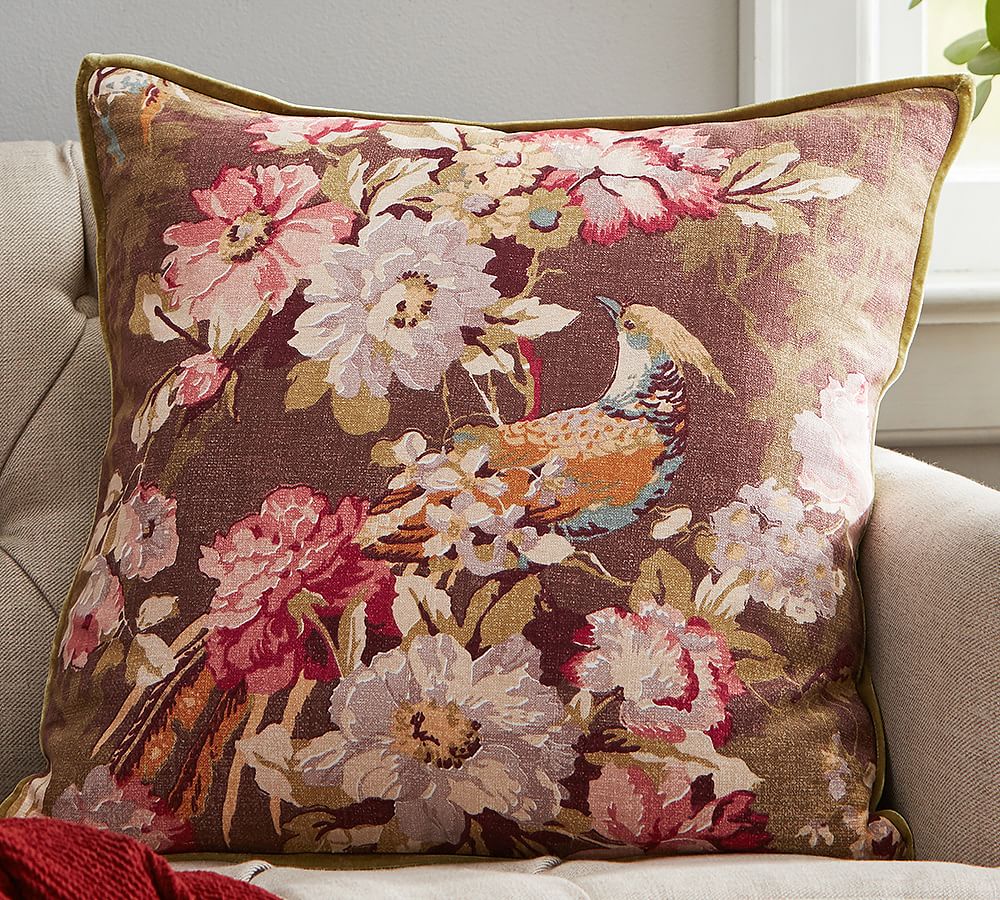 Olivia Floral Decorative Pillow Cover Pottery Barn