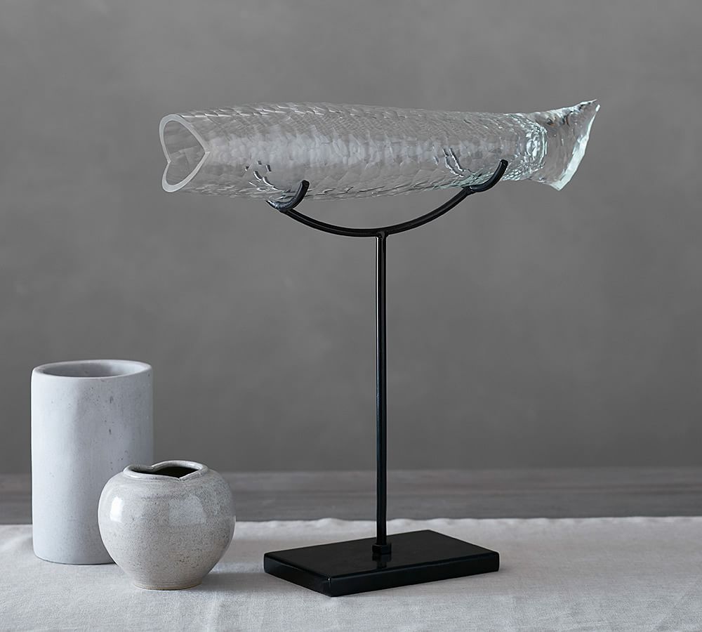 Cut Glass Fish Object Pottery Barn