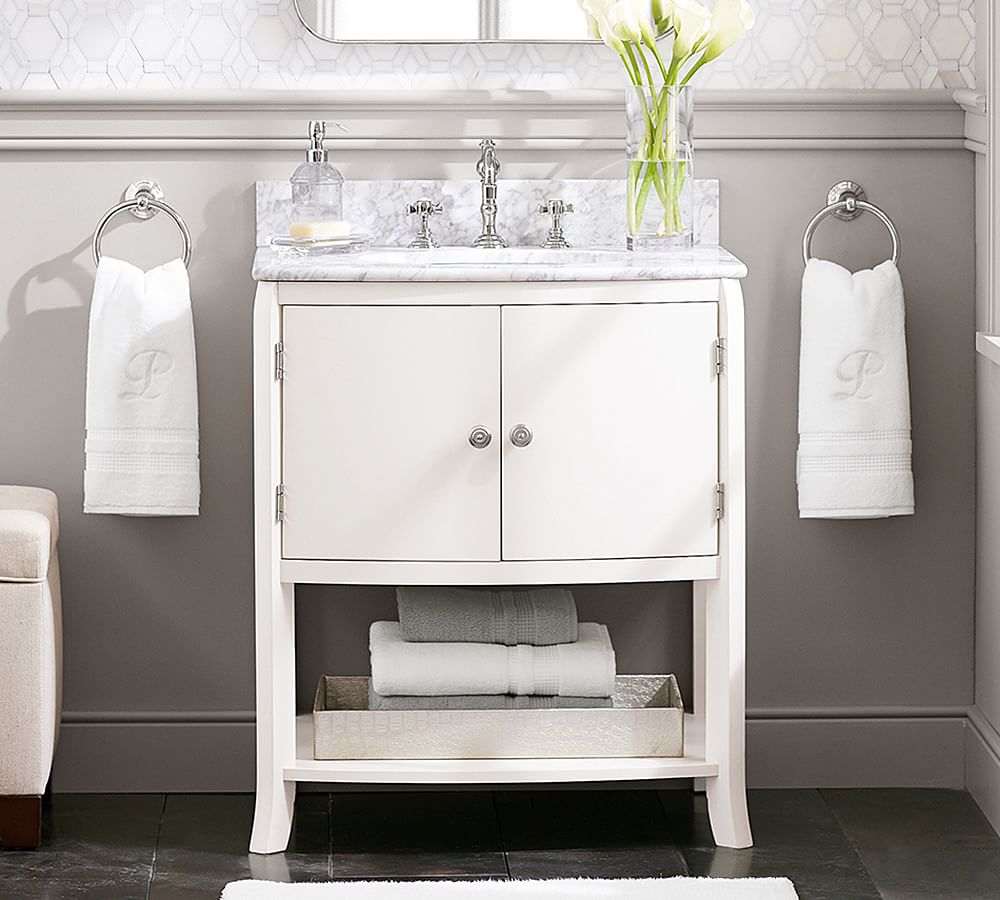 Chloe Single Mini Sink Console Pottery Barn