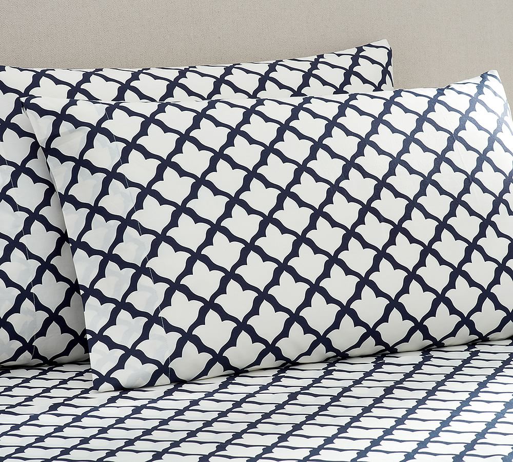 Marlo Organic Percale Sheet Set Pottery Barn