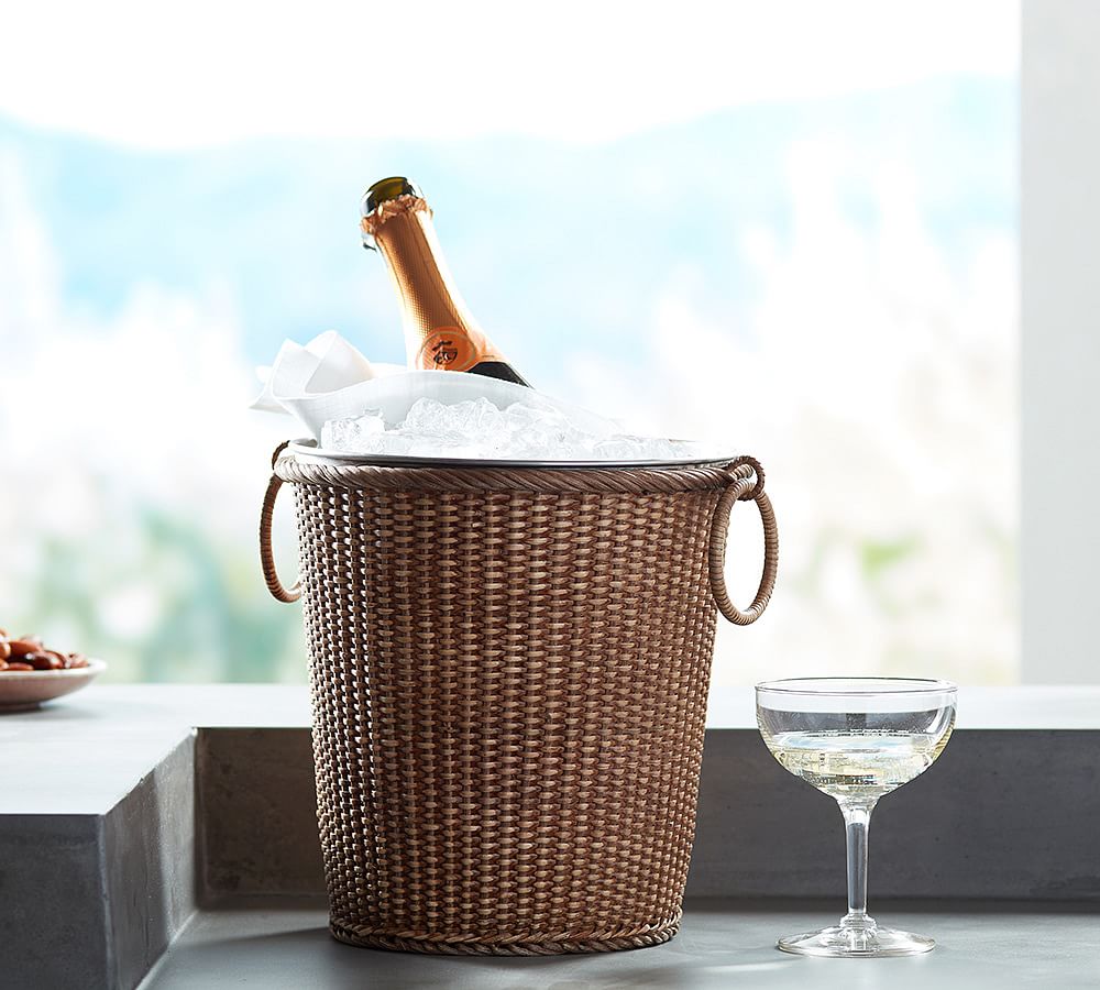 Rattan hot sale ice bucket