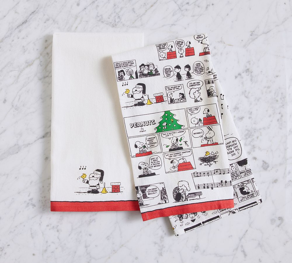 Peanuts™ Holiday Cotton Tea Towels - Set of 2