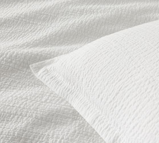Crinkle Gauze Pillow Sham Pottery Barn