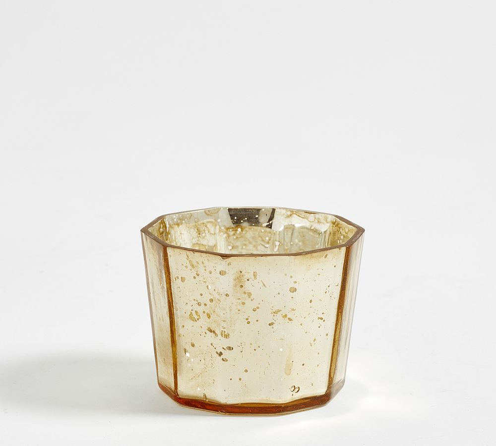 Faceted Mercury Glass Votive Candleholder | Pottery Barn