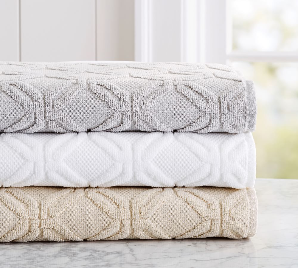 Blakely Hydrocotton Sculpted Towel Pottery Barn