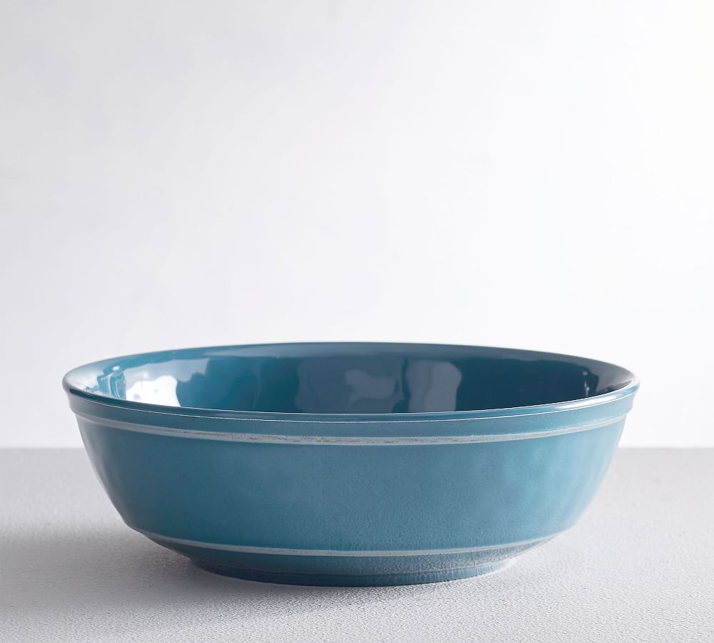 Cabana Melamine Individual Bowl Ocean Blue Pottery Barn