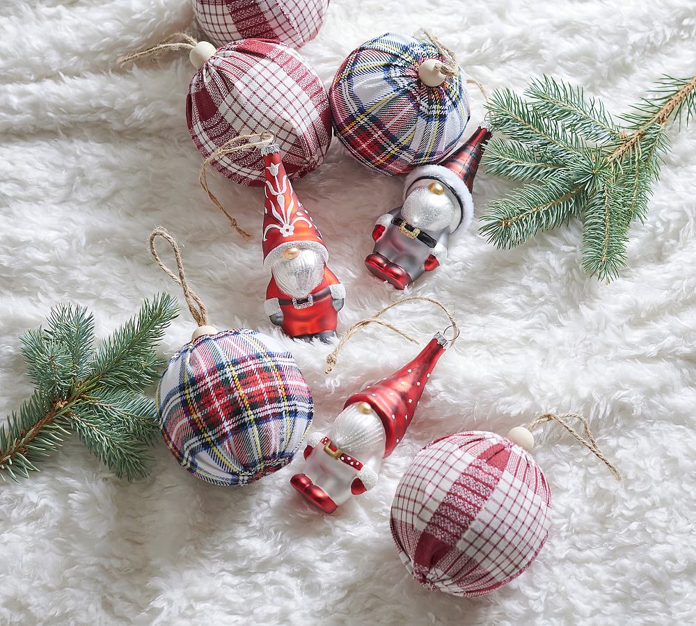 Large Plaid Ornament Balls - Pender & Peony - A Southern Blog