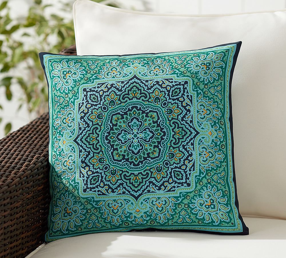 Naomi Outdoor Throw Pillow | Pottery Barn