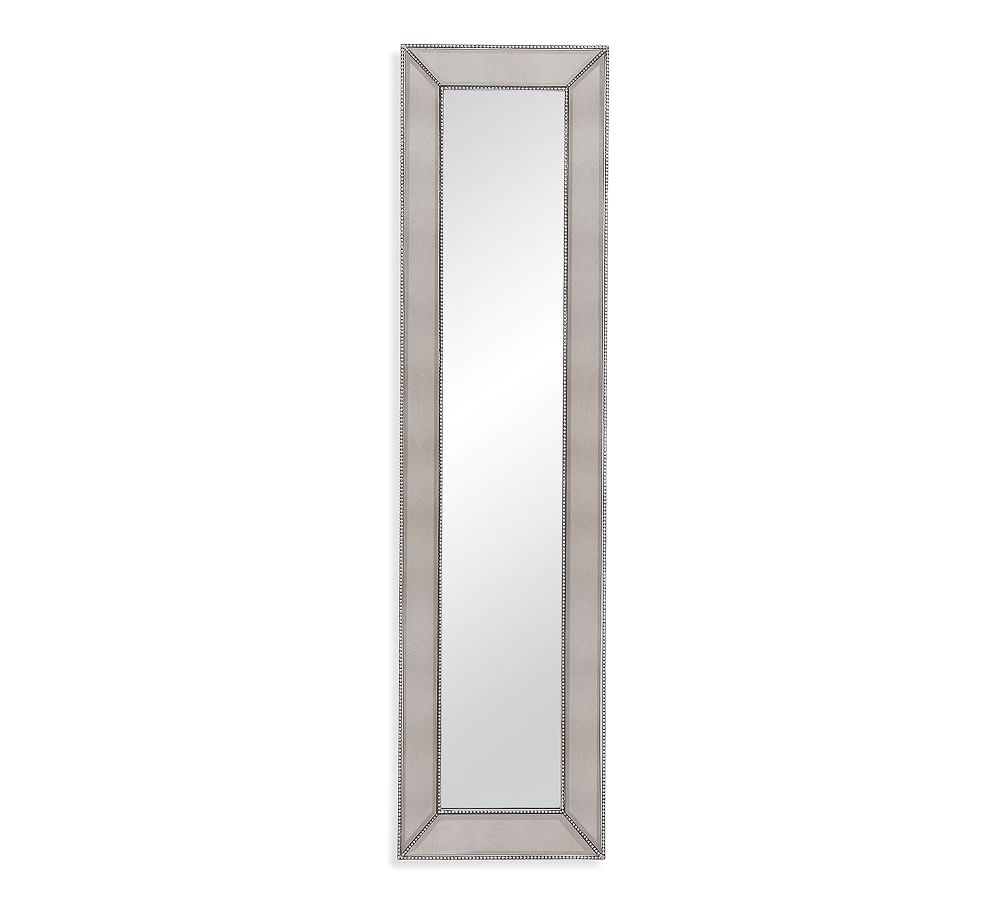 Beveled Glass Beaded Floor Mirror Standing Mirror Pottery Barn