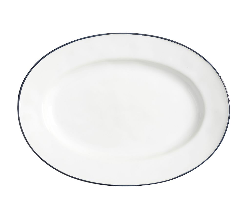 Costa Nova Beja Rimmed Oval Serving Platters Pottery Barn